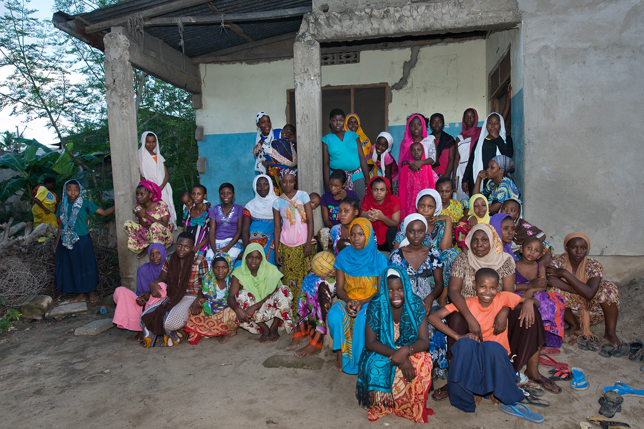 A community in Tanzania