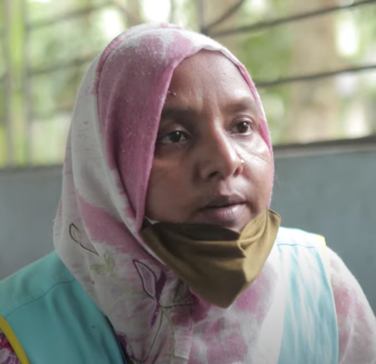 Hazera, right, is a community health worker at BRAC in Bangladesh.