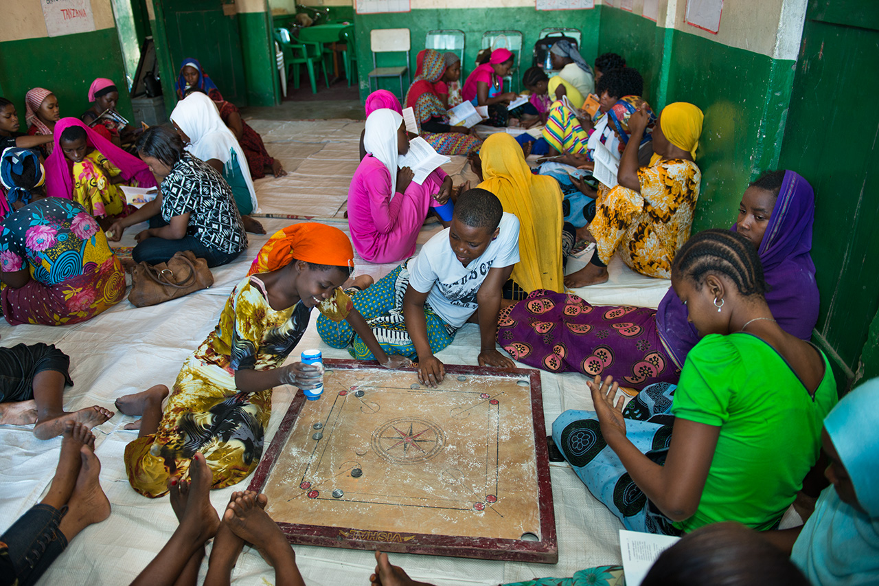 Young women at an ELA club in Tanzania.