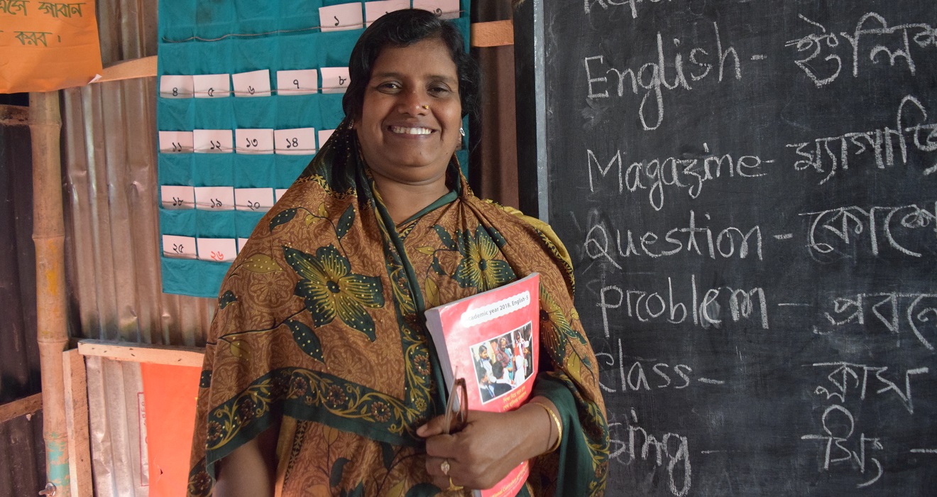 A teacher in Bangladesh
