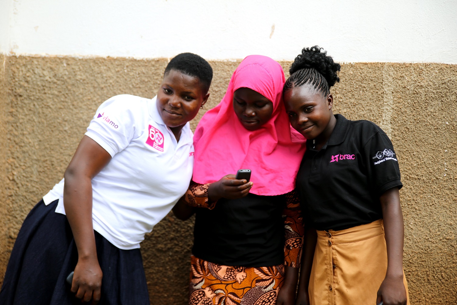 Participants listen to the BRAC Girls Talk games at the launch event.