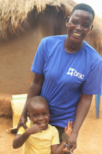 Annet and her daughter, Emma, laugh together