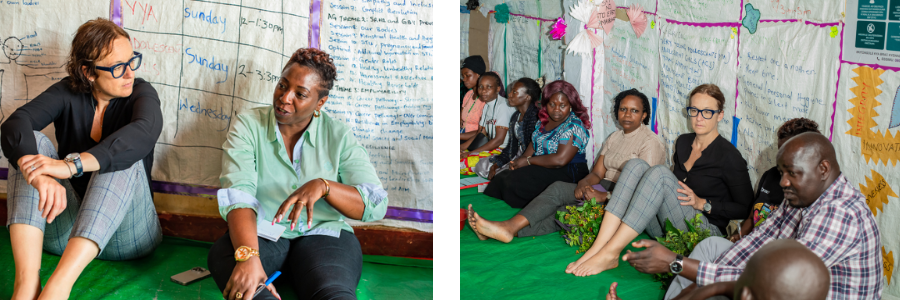 Julia attends a meeting at an AIM youth empowerment club in Mukono, Uganda.