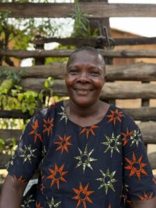 A portrait of Mary smiling