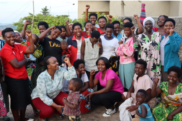 A group of young women from BRAC's youth empowerment program in Rwanda