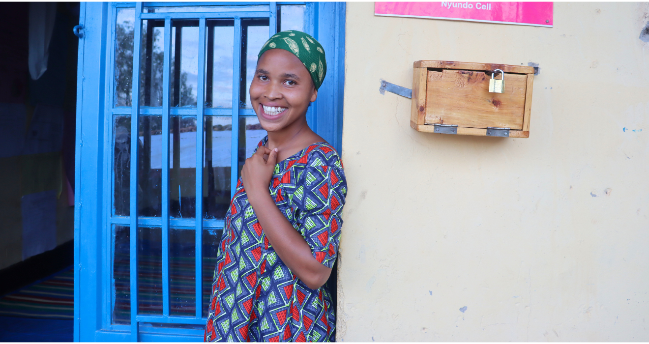 A portrait of Nadine smiling