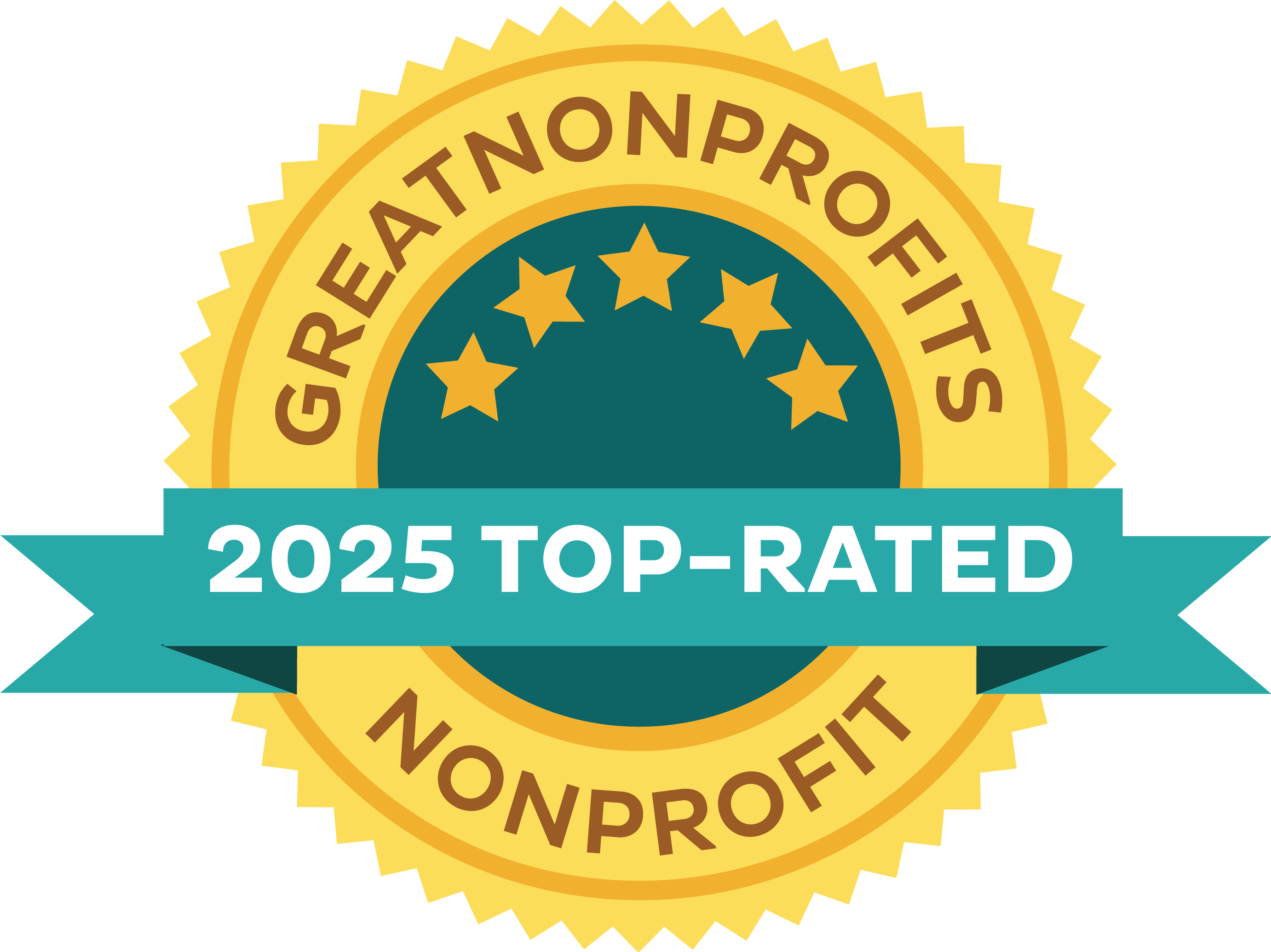 Great Nonprofits top rated badge