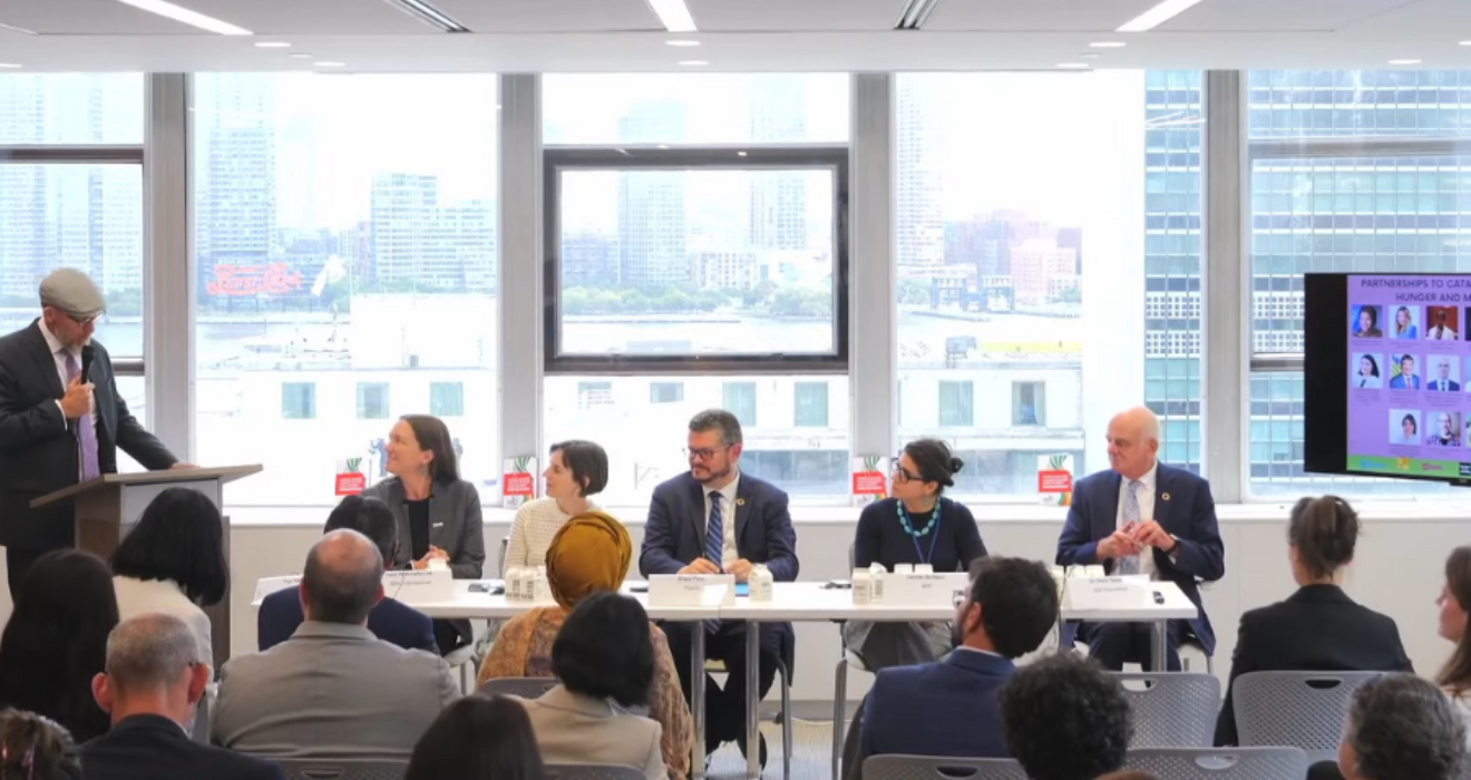 A panel of global leaders gather during UNGA week 2024. 
